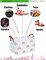 Rectangular Storage Bin Collapse Canvas Fabric Cartoon Storage Basket with Handles for Organizing